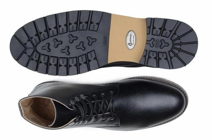 'Robert' vegan men's lace-up boots by Ahimsa - black Nacona Boots