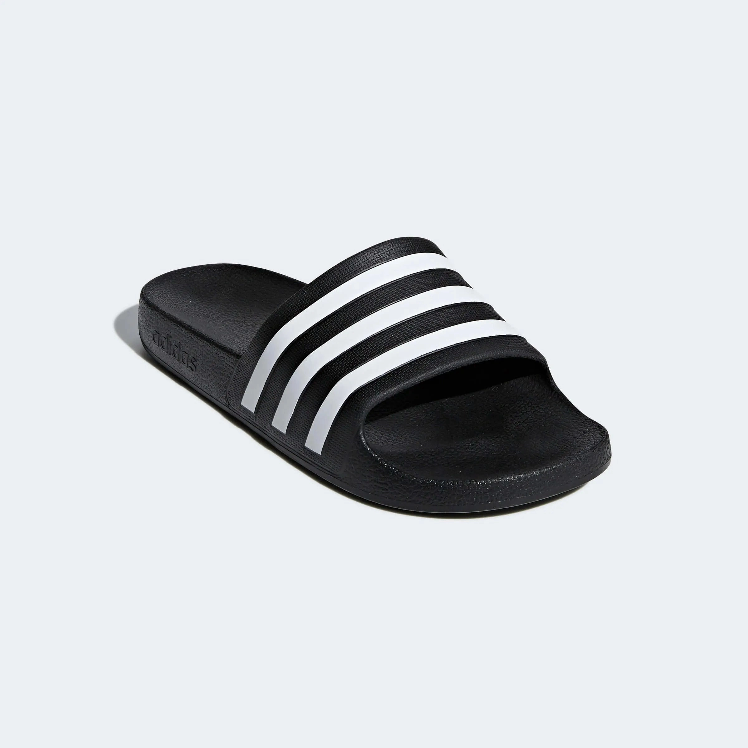 adidas Adilette Aqua - Black - White Top Rated Soccer Cleats