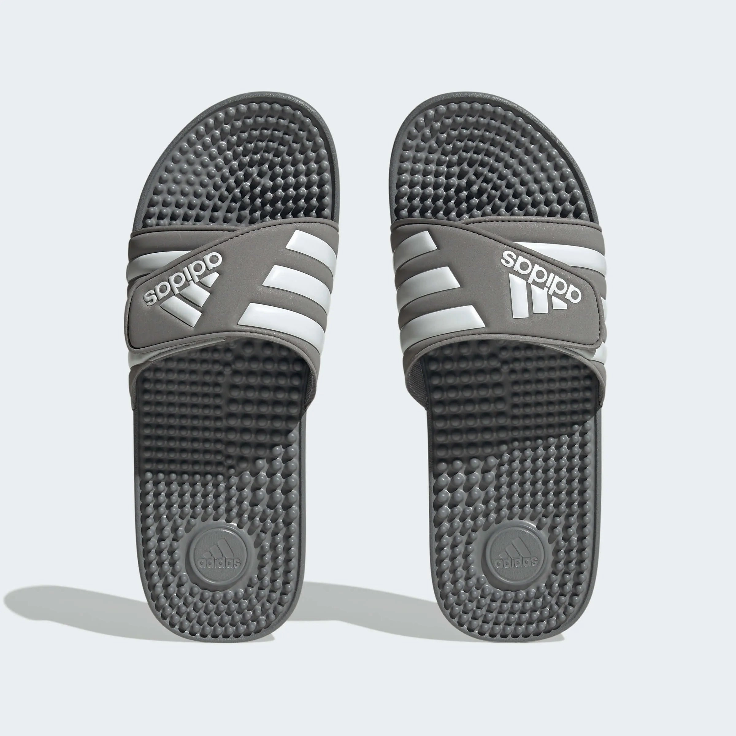 Custom Soccer adidas Adissage - Grey - White