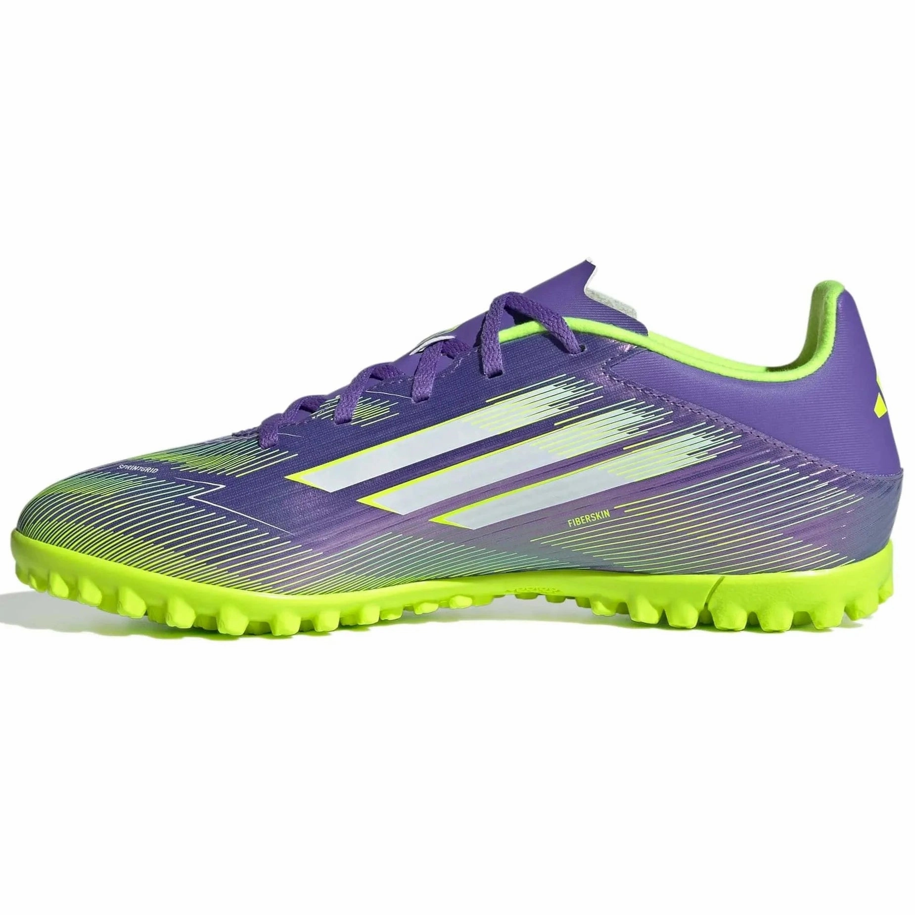 adidas F50 Club Turf Soccer Shoes - Radiant Blaze Pack (FA25) Silver Soccer Cleats