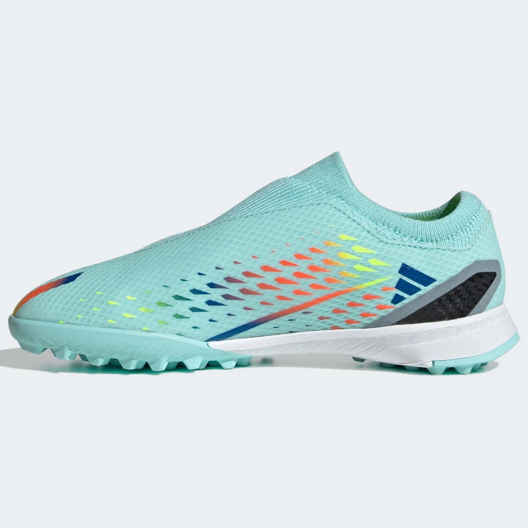 Tiempo Legend 9 Club Mg Multi-ground Soccer Cleats adidas Jr X Speedportal.3 LL Turf J - Aqua-Blue