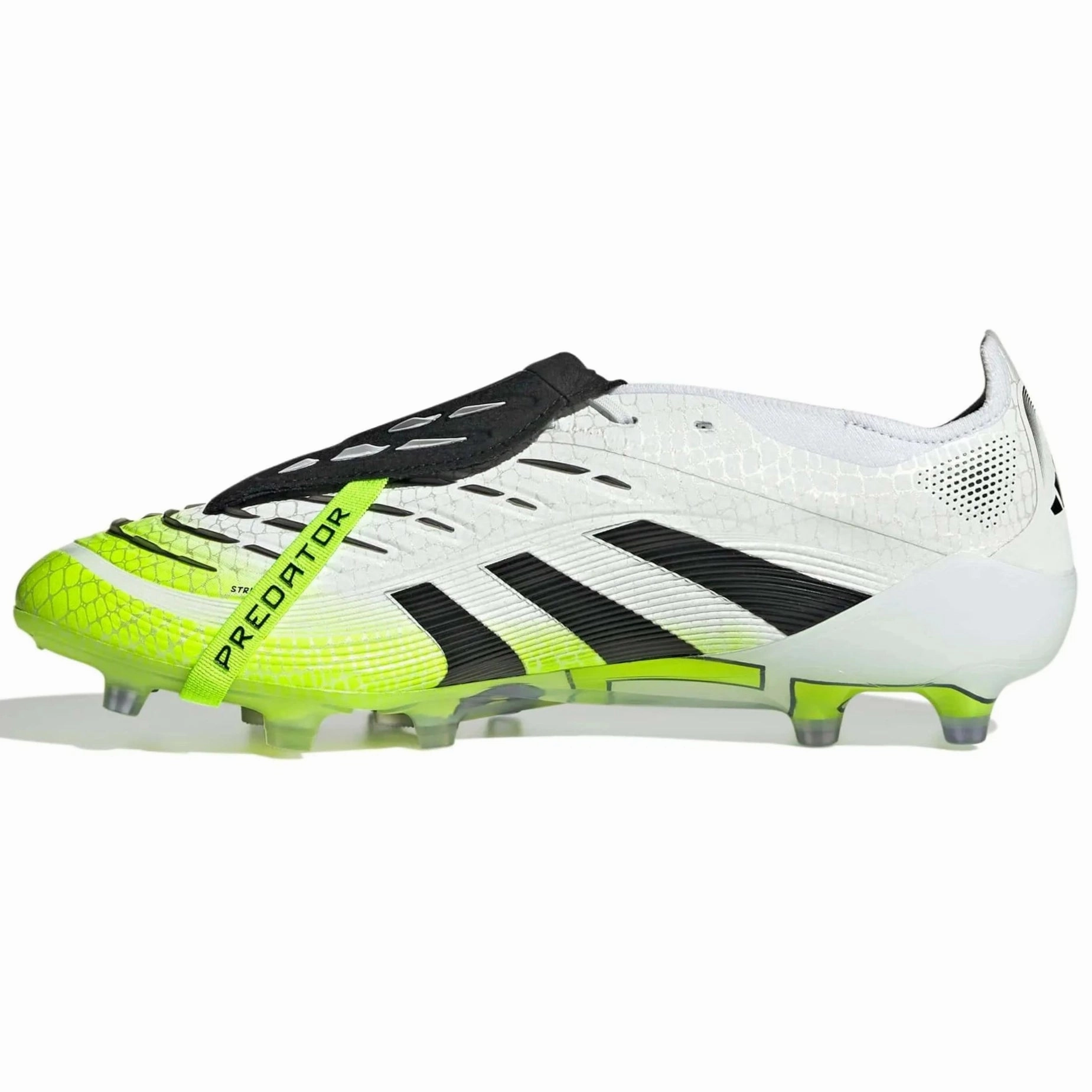 Slip On Soccer Cleats adidas Predator Elite Fold-Over Tongue Artificial Grass Soccer Cleats - Radiant Blaze Pack (FA25)