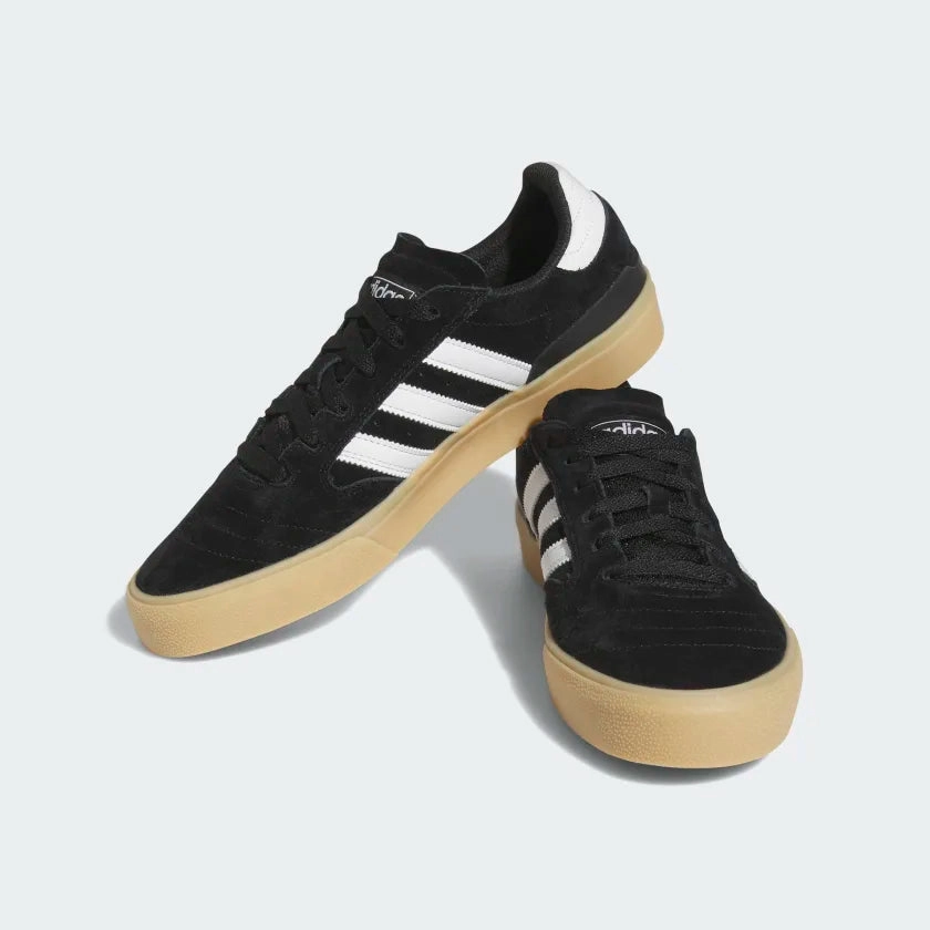 Graffiti Skate Adidas Skateboarding Busenitz Vulc II Skate Shoes - Core Black/Cloud White/Gum3