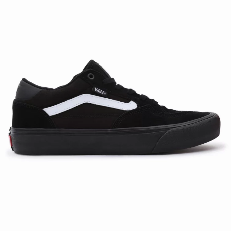 2001 Skate Vans Rowan Skate Shoes Black/Black/White
