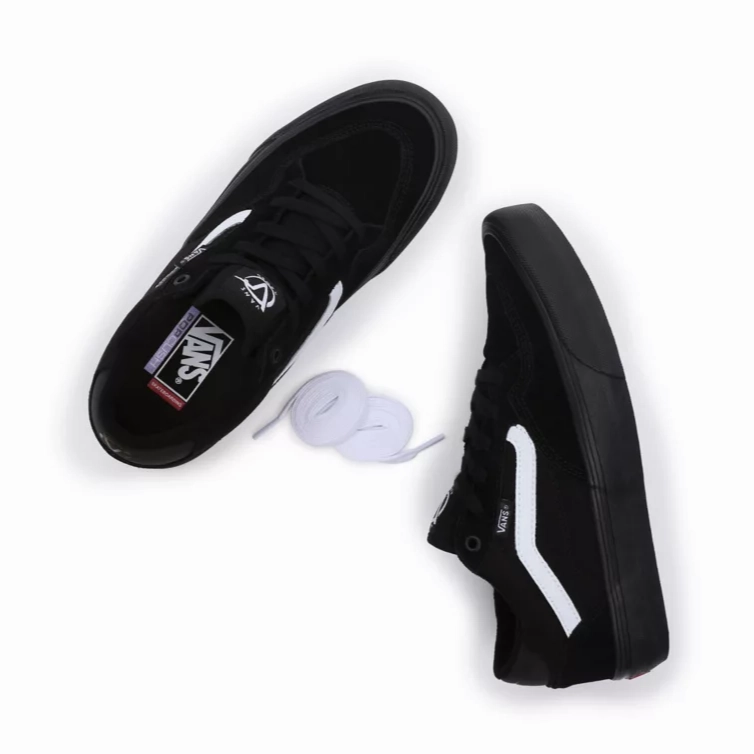 Vans Rowan Skate Shoes Black/Black/White Skate Shoes Nyjah