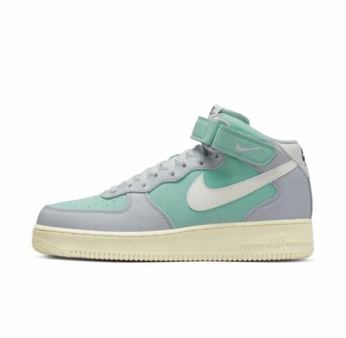 Brogues Herr AIR FORCE 1 MID 07 LX GREY FOG SAIL ENAMEL GREEN