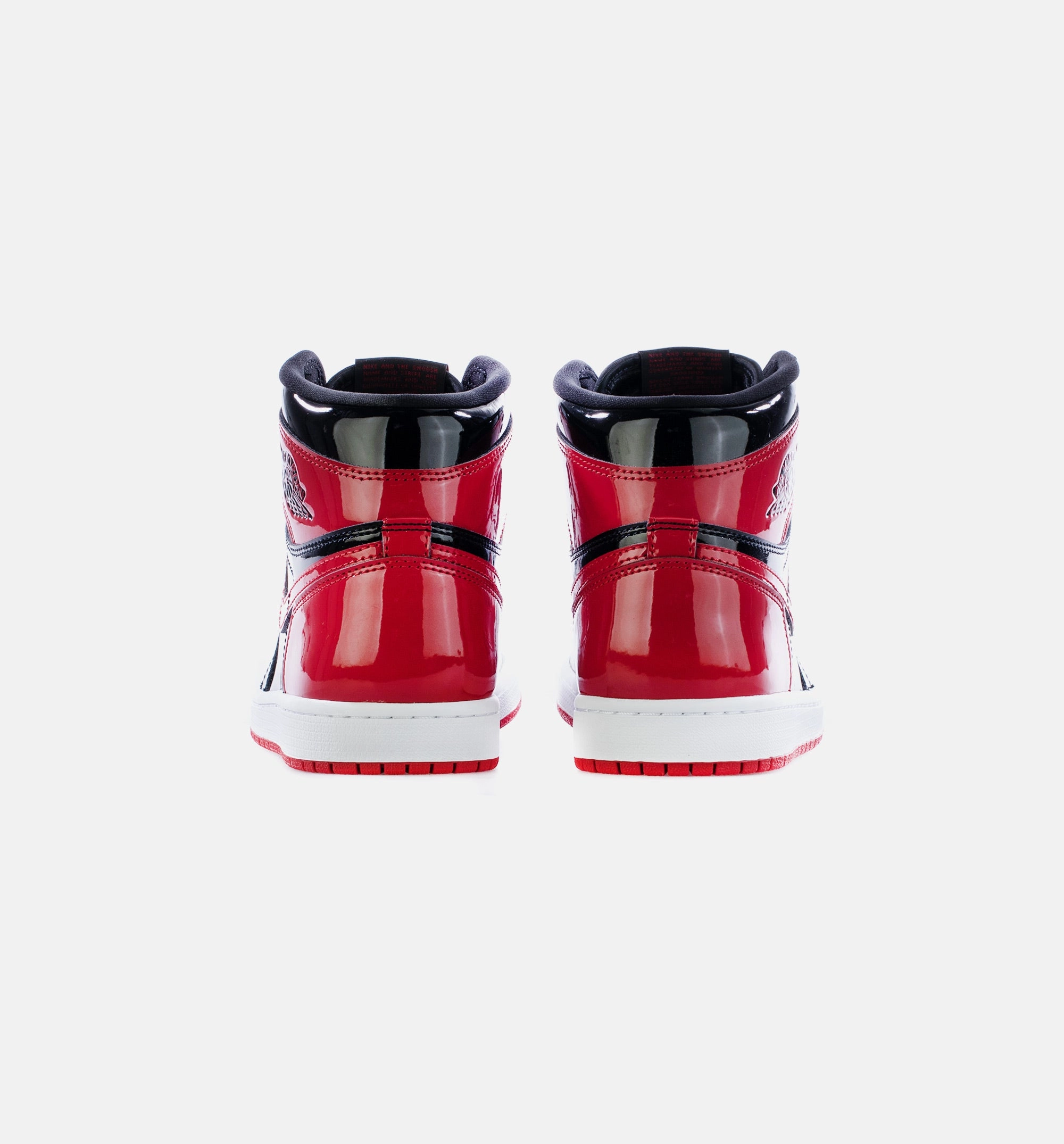 Air Jordan 1 High OG Patent Bred Mens Lifestyle Shoes - Black/White/Varsity Red Limit One Per Customer Nike Presto Shoes