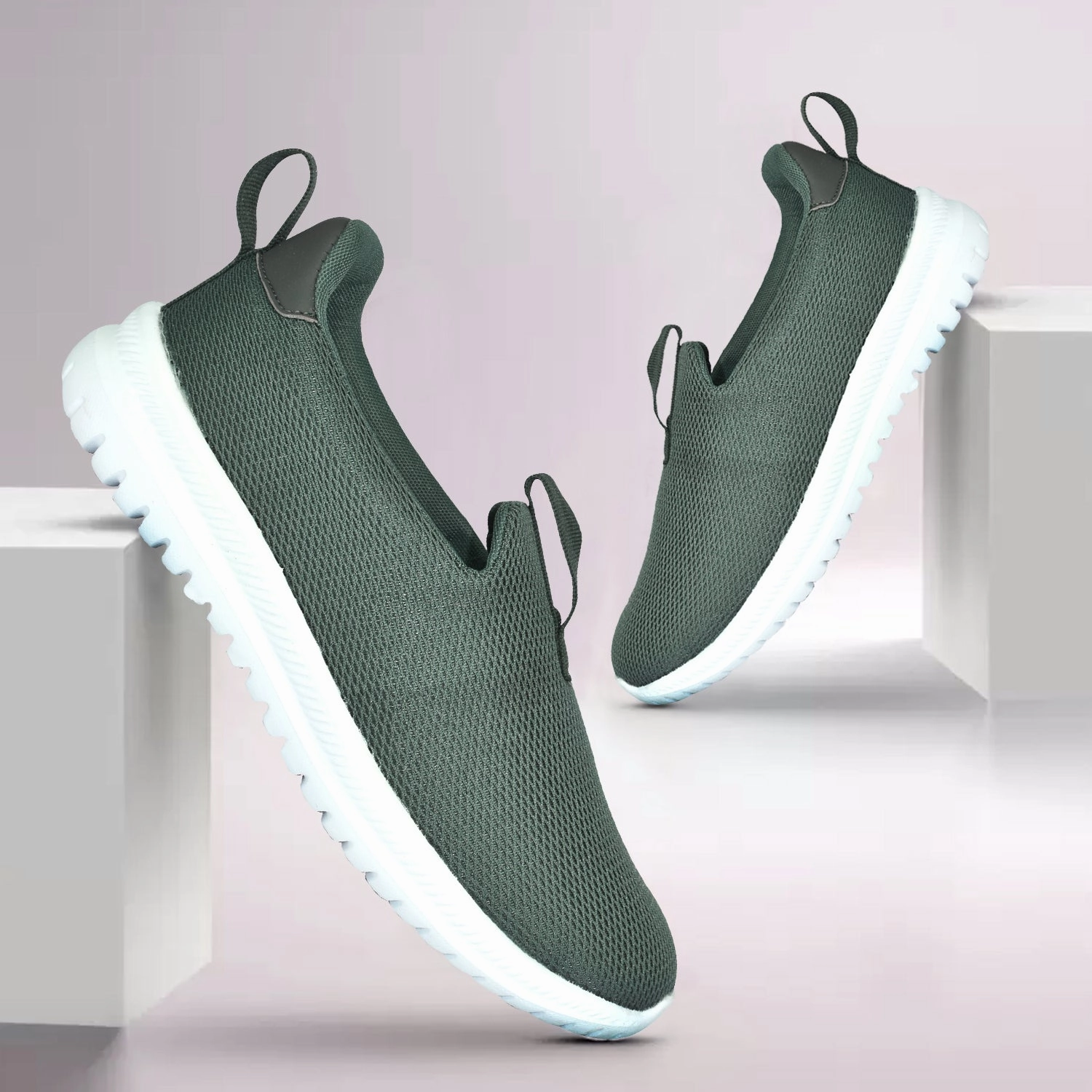 Ajanta Men Casual Shoe / Mens Slip-On Knit shoes /Flexible & Stylish Walking Shoes EG1009 Best Youth Hiking Shoes