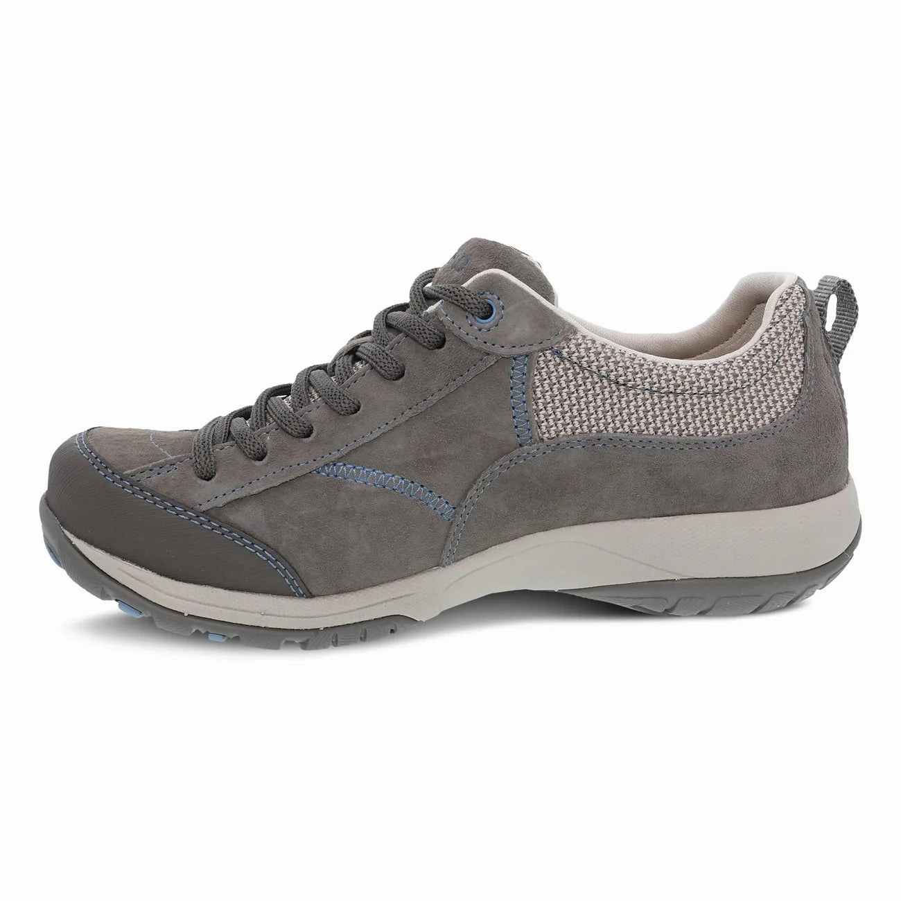 Dansko Women's Paisley Waterproof Sneaker - Grey/Blue Suede Waterproof Caddie Shoes