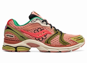 Sabrina Shoes For Volleyball Saucony x Jae Tips Progrid Triumph 4 in Peach / Leaf