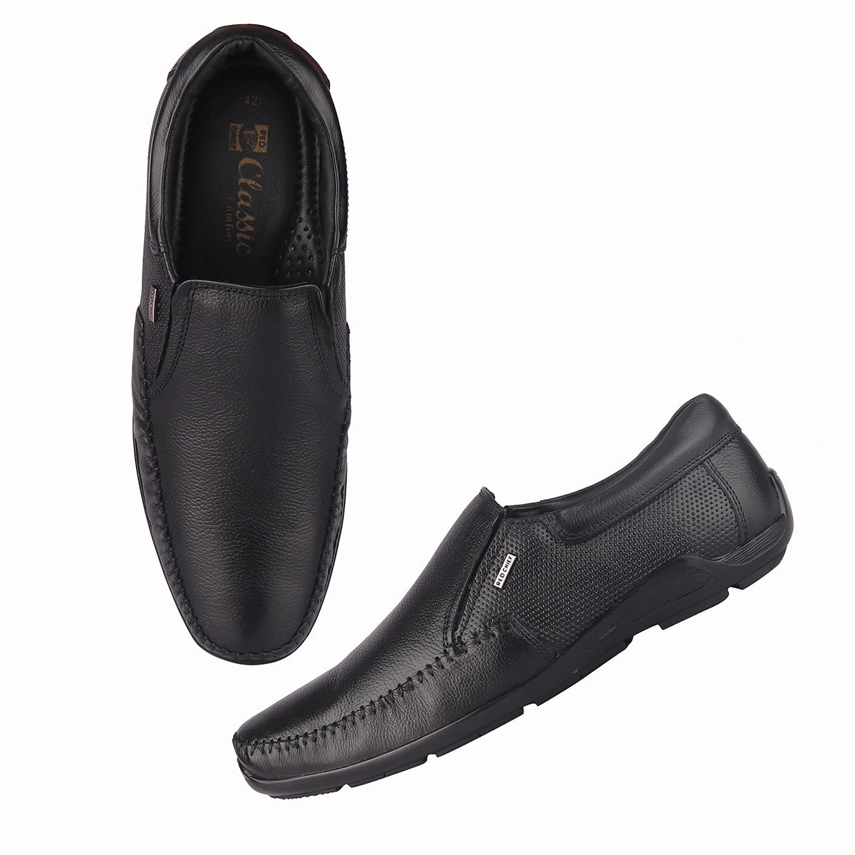 Red Chief Black Formal Shoes for Men RC1812 001 Hiking Shoes With Quick Lace