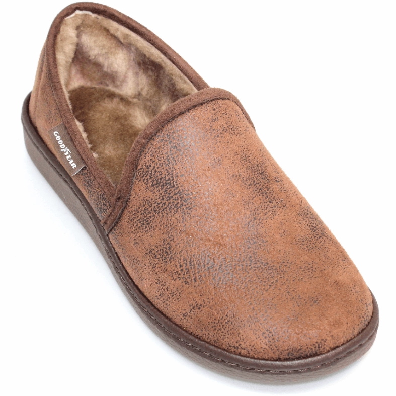 Pluffi Slippers Review Goodyear Mens Slipper KMG021 Brown