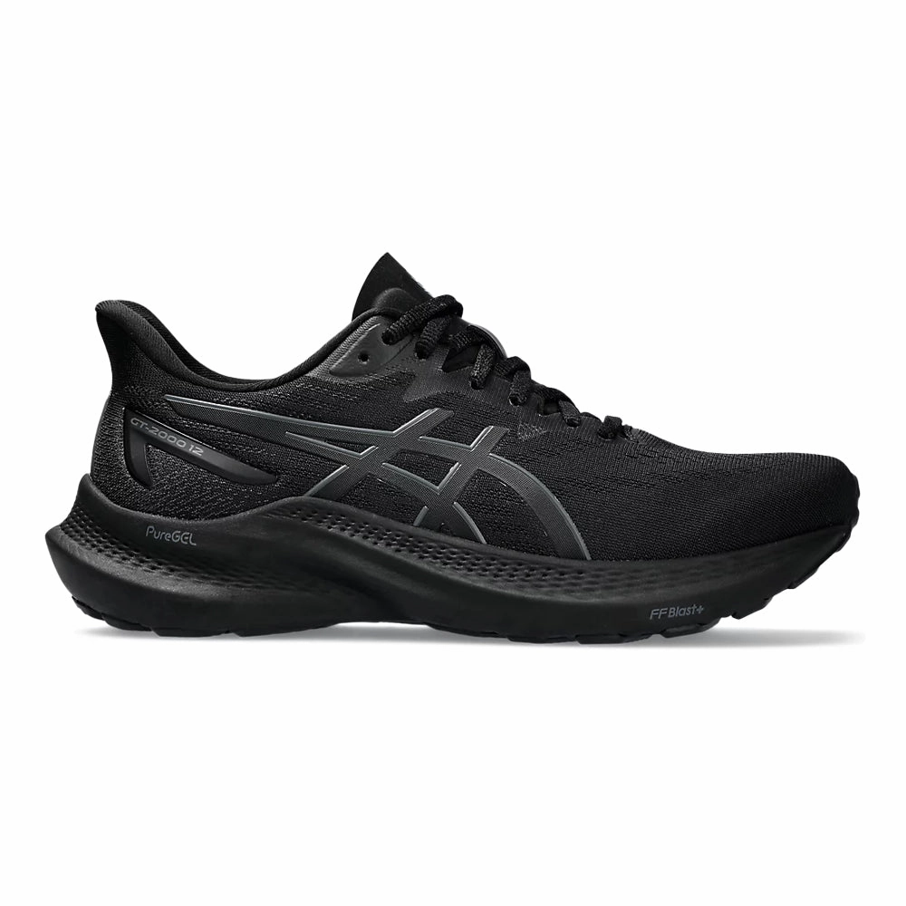Asics Gel-noosa Tri 8 Running Shoe Women's Asics GT-2000 12, Black/Black, 7 B Medium