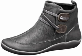 AMDBEL Ankle Boots for Women Cut Out Slip On Short Chunky Stacked Heel Perforated Side V Cut Western Booties Cutout Shoes Out And About Boots