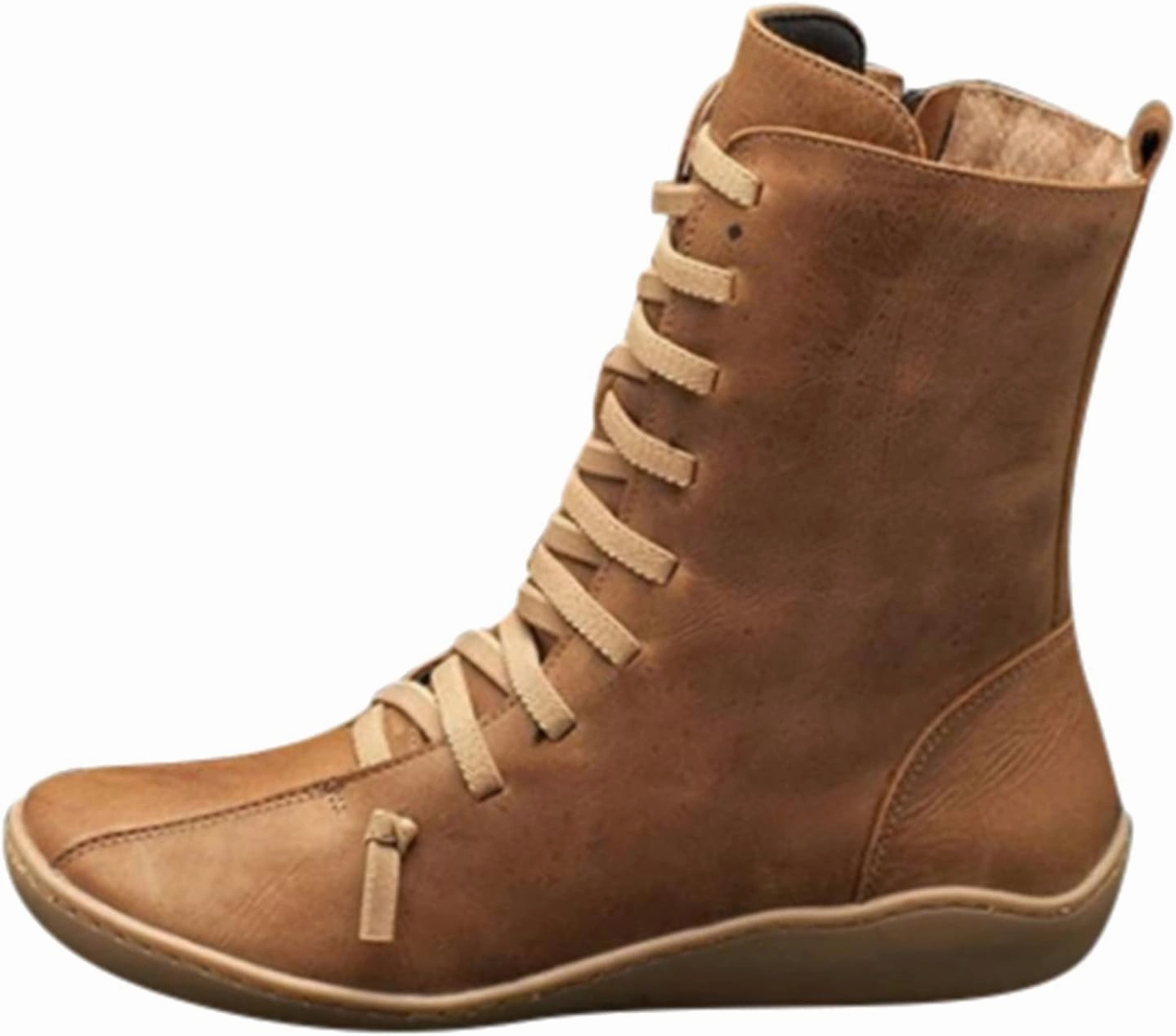 AMDBEL Cowboy Boots for Women Ankle,Women Ankle Boots Flat, Boots for Women Womens Leather Orthopedic Arch Support Lace up Wedge Boots Side Zipper Pull on Low Heel Ankle Booties 01 Boulet Boots