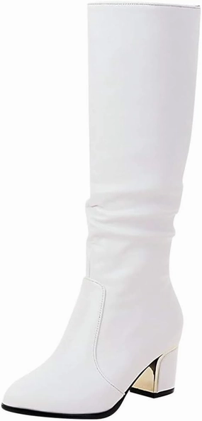 Jrc And Sons Boots AMDBEL Cowgirl Boots Women, Mid Calf Boots for Women Chunky High Heel Platform Boots PU Leather Cosplay Dress Knee High Boots,Boots For Women Fashion Dressy