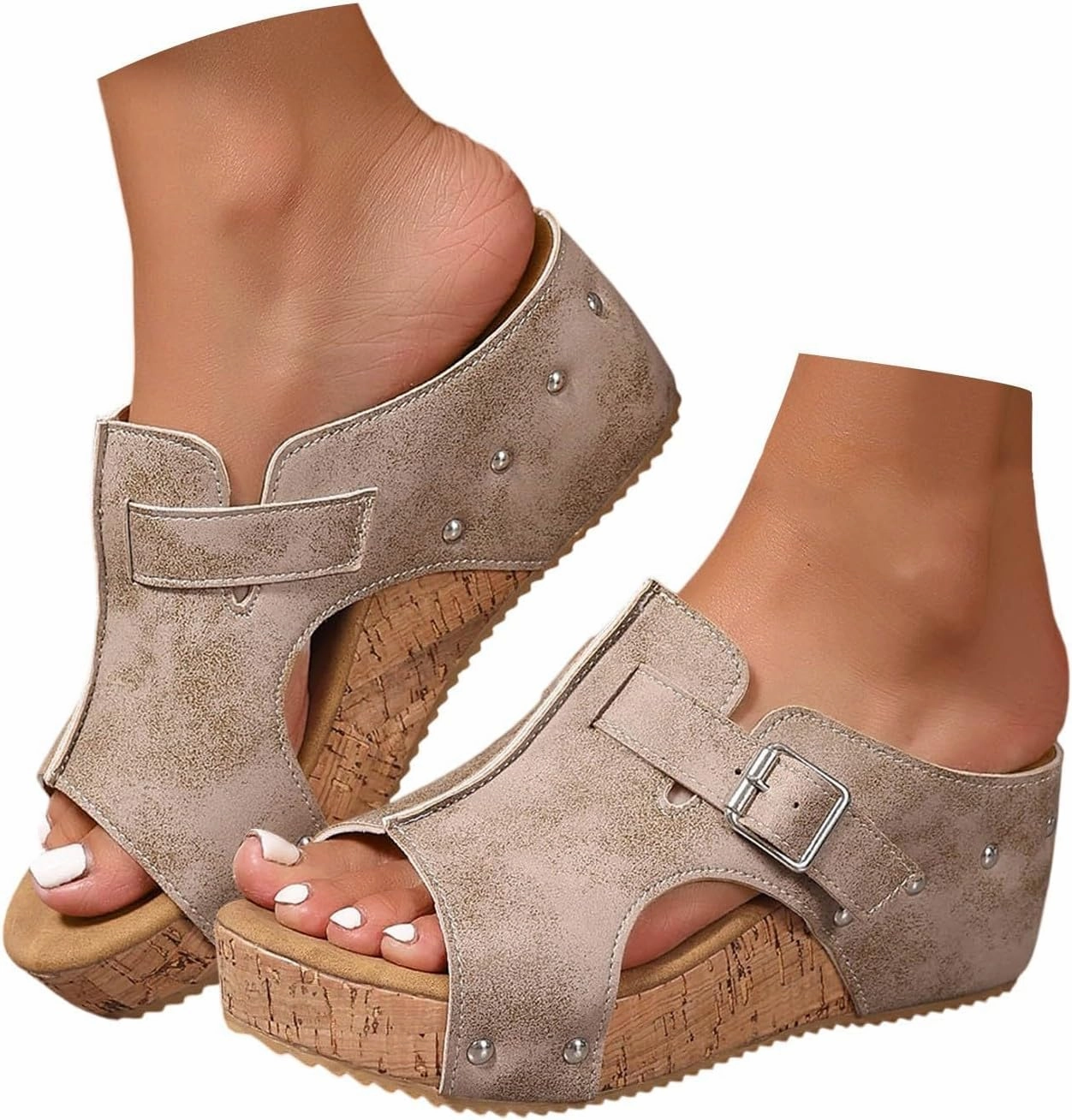 Dr Scholl's Time Off Sneakers Orthopedic Wedge Sandals for Women Open Toe Slip On Sandals Boho Casual Shoes Ankle Strap Open Toe Espadrilles Comfortable Summer Vacation Shoes Lightweight Beach Sandal