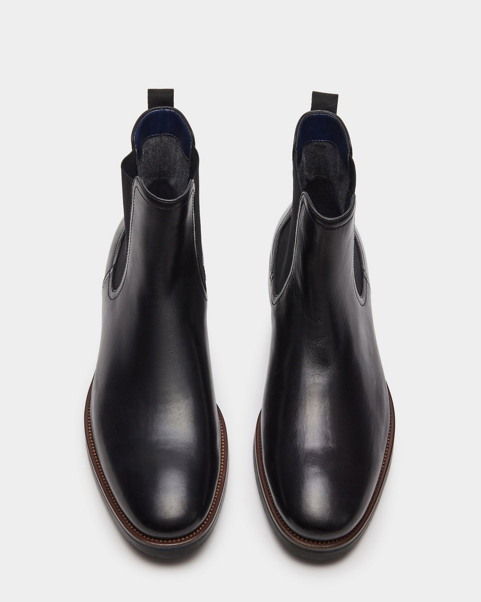 Snip Toe Cowgirl Boots SYRE BLACK LEATHER - SM REBOOTED