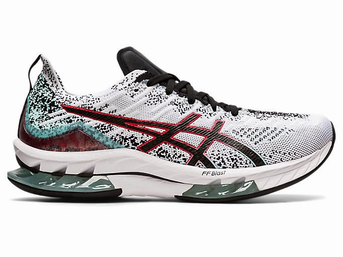 Men's Asics Gel-Kinsei Blast, White/Black, 12 D Medium Asics Gel Resolution Pickleball Shoes