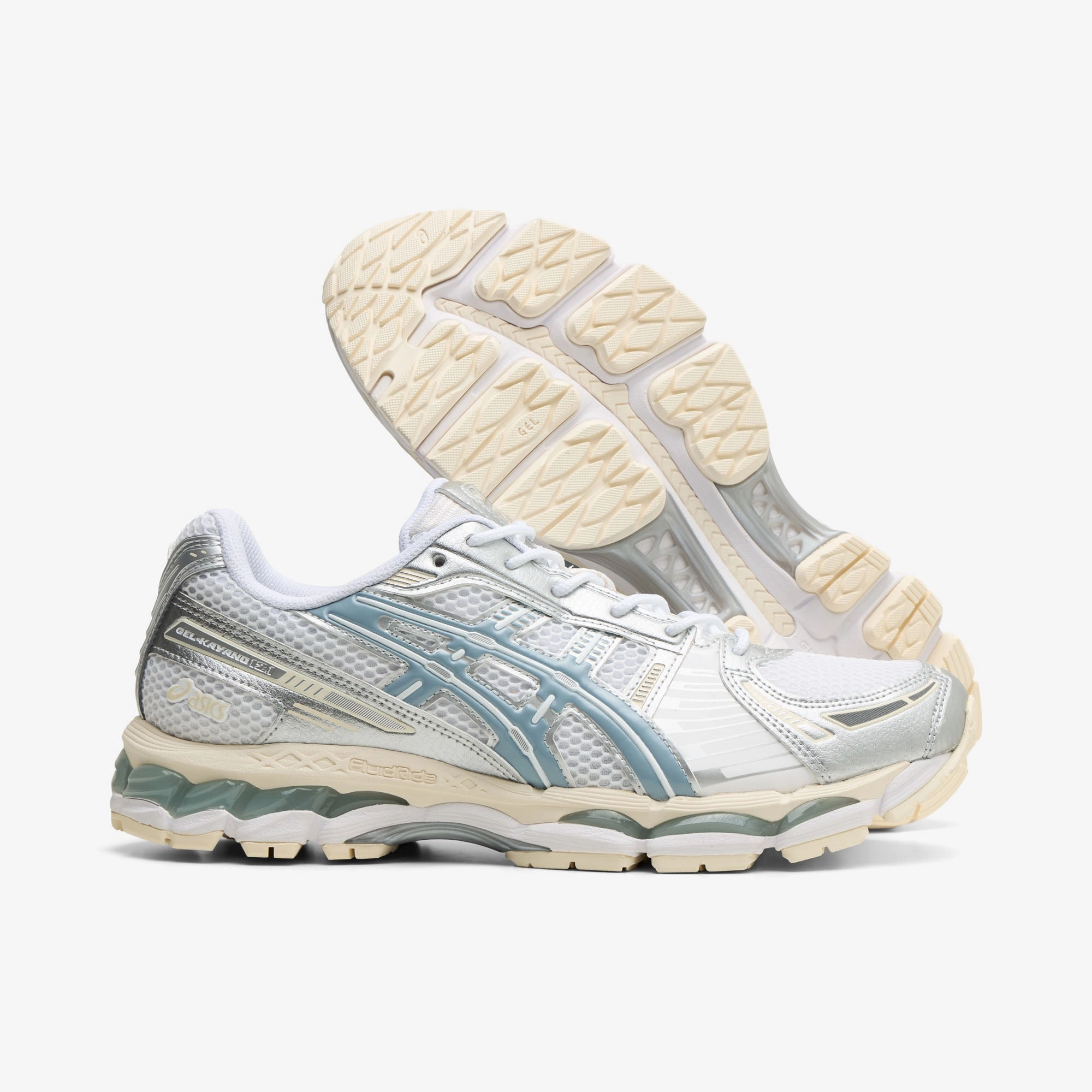 ASICS GEL-Kayano 12.1 White / Dolphin Grey Best Asics Running Shoes 2017