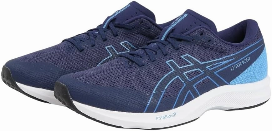 Asics Gel Nimbus 17 Nyc Running Shoes ASICS LYTERACER 6 Men's Running Shoes, 400 (indigo blue/blue coast), 8.5