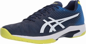 Asics Dynablast 3 Running Shoes ASICS Men's Solution Speed FlyteFoam Tennis Shoes, 6, Blue Expanse/White