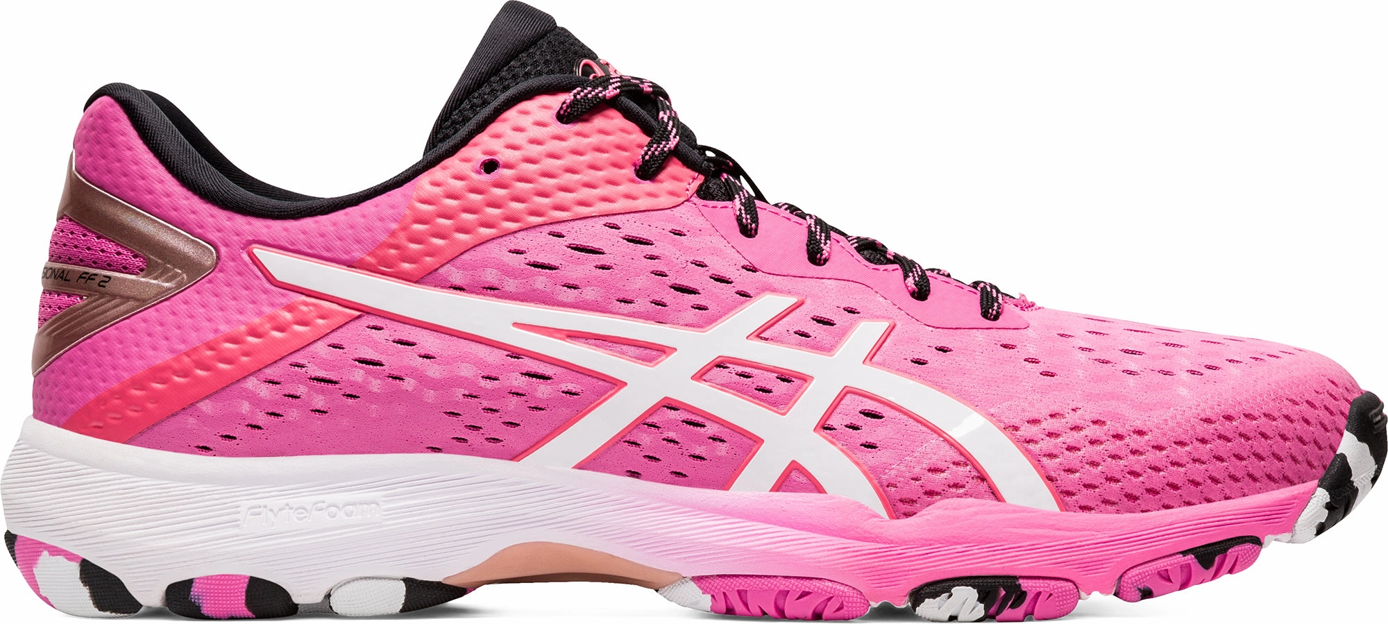 Asics Netburner Professional FF 2 Womens Netball Shoes - Pink Slip Resistant Shoes Asics