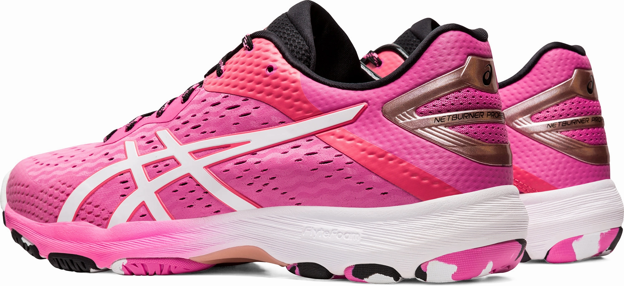 Asics Tennis Shoes Solution Speed Ff 3 Asics Netburner Professional FF 2 Womens Netball Shoes - Pink