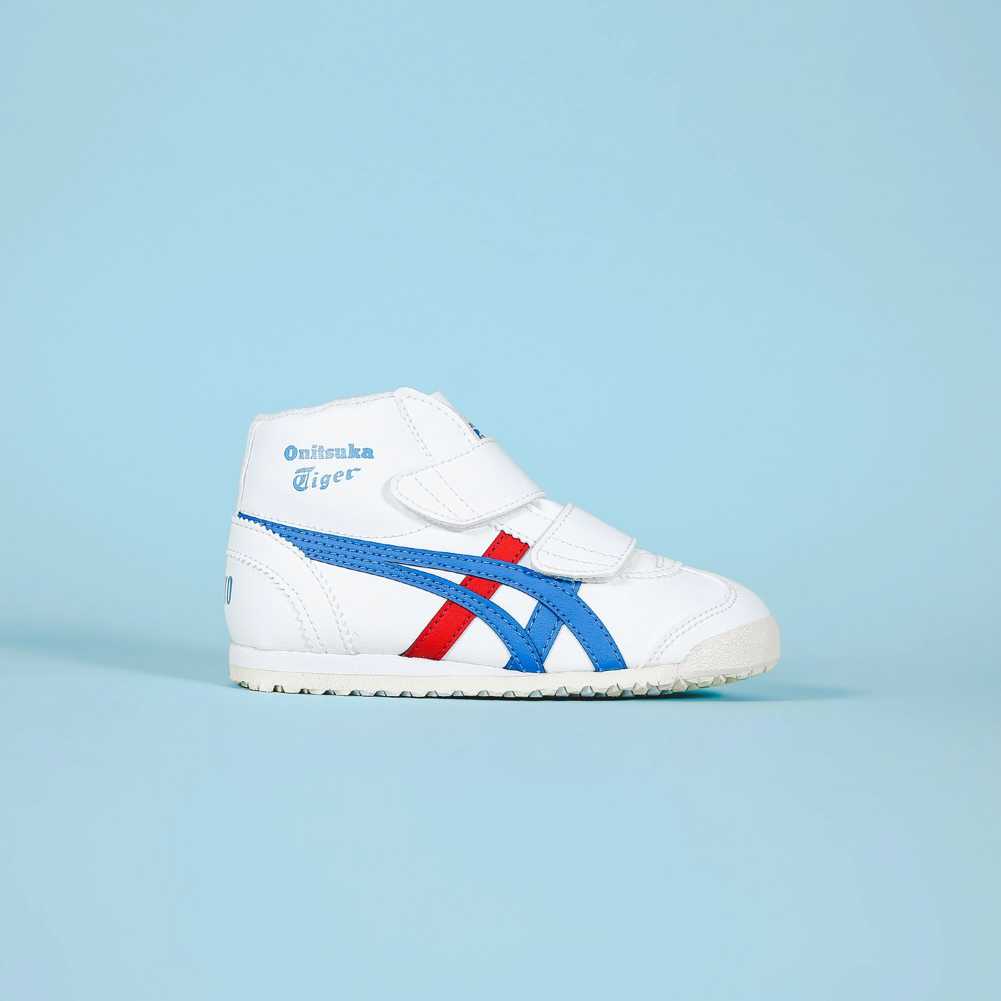 Asics Pre-School Mexico Mid - White / Blue Asics Upcourt 2 Athletic Shoe