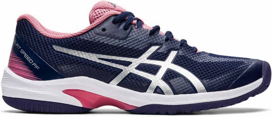 Asics Running Shoes Promo Code ASICS Women's Court Speed FlyteFoam Tennis Shoes, 6, Peacoat/Pure Silver