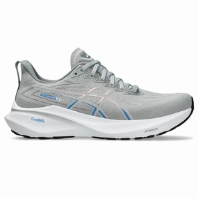 Lightest Weight Asics Running Shoe Asics Womens GT-2000 13 Wide- Piedmont Grey/White (1012B667-022)