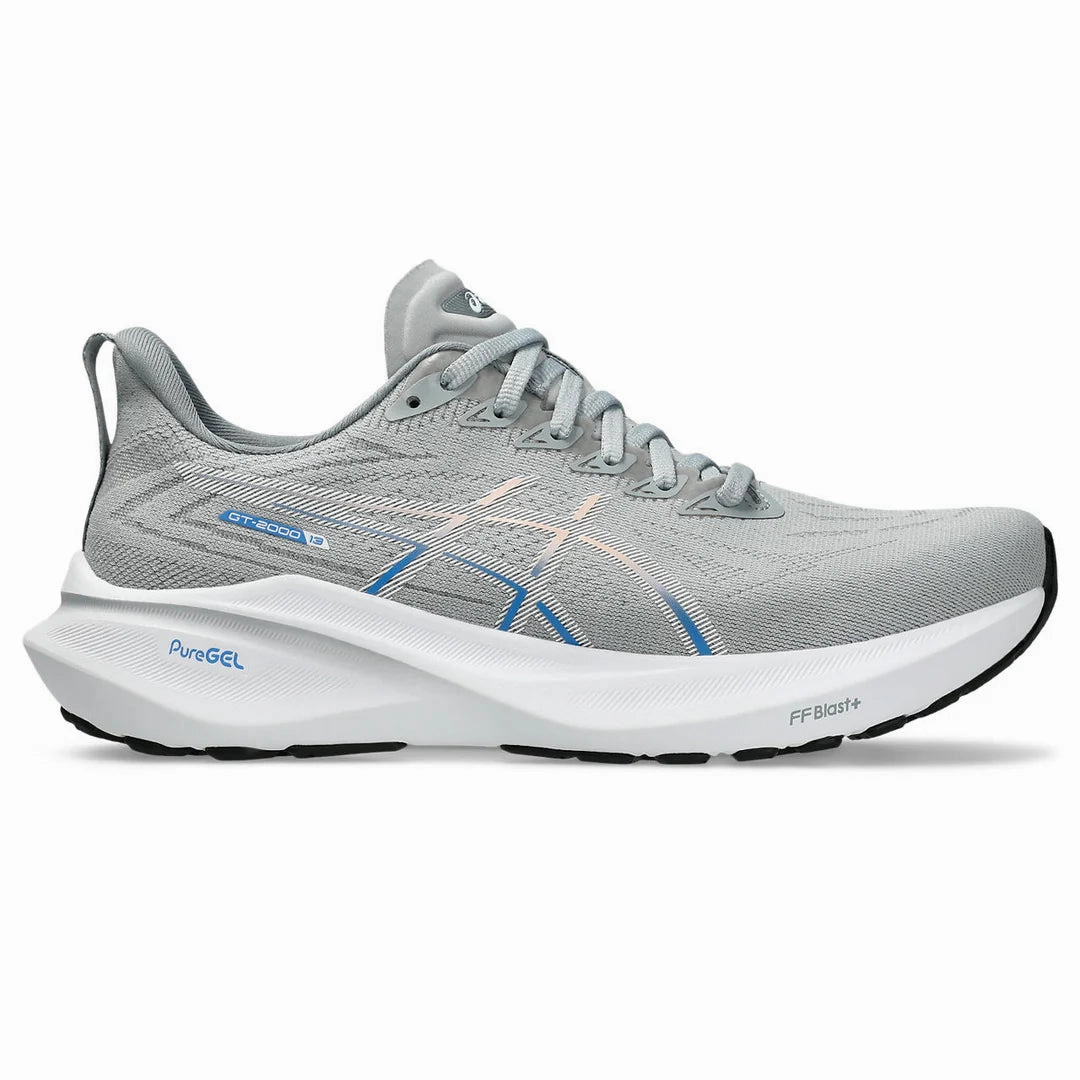 Asics Womens GT-2000 13 Wide- Piedmont Grey/White (1012B667-022) Asics Limited Edition Running Shoes