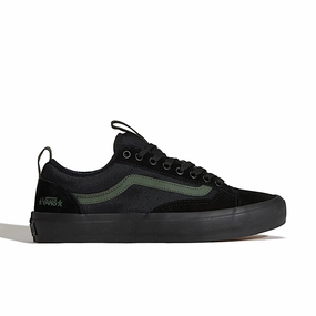 Atiba Jefferson x Old Skool 36  'Black Dark Green' Supra Low Top Skate Shoes