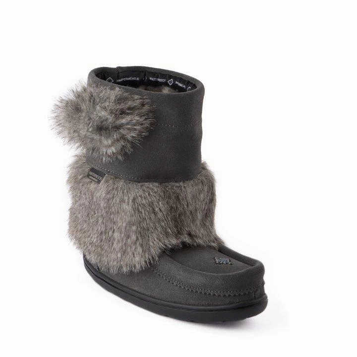 Shoe Laces You Don't Have To Tie Up Waterproof Faux Fur Youth Snowy Owlet