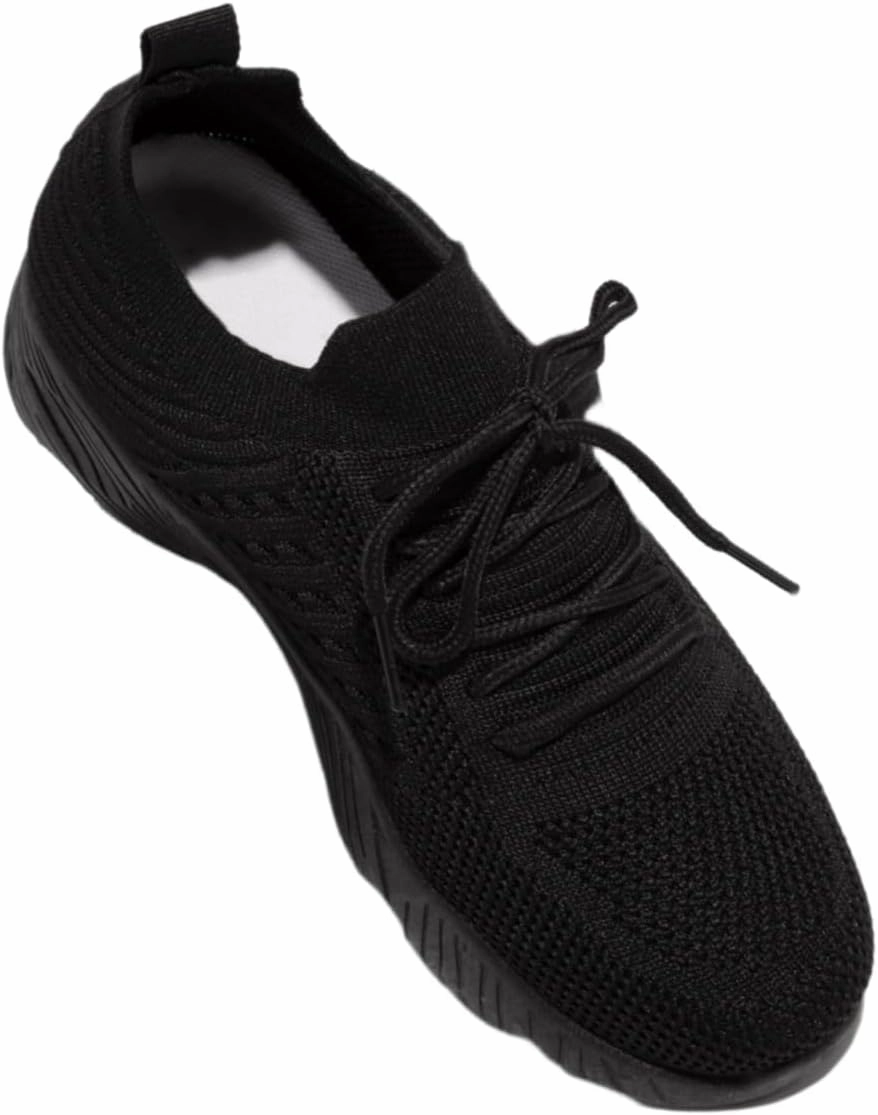 Walmart Sneakers Running Shoes For Women Arch Support Walking Tennis Shoes Slip On Memory Foam Lightweight Non Slip Athletic Sneakers