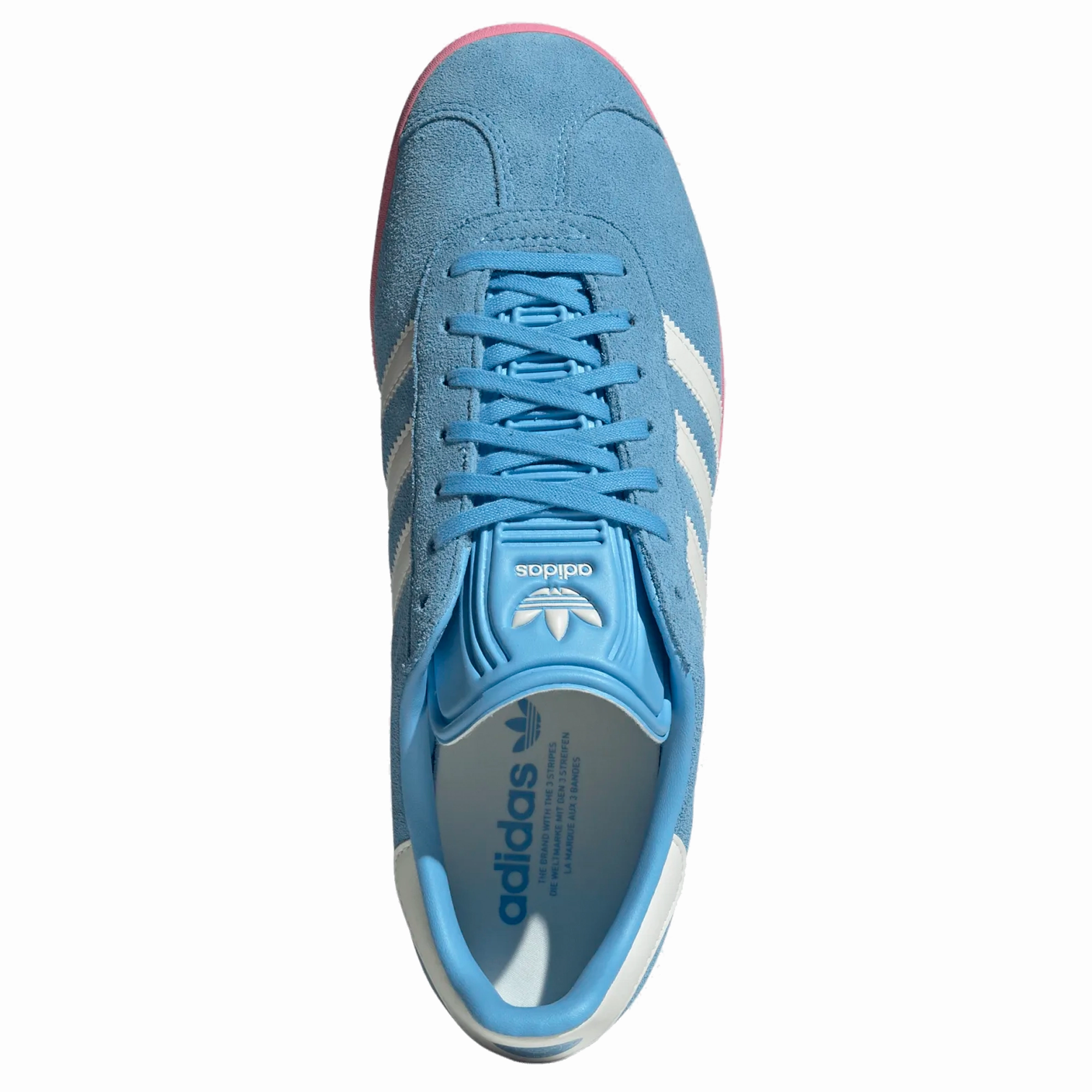 Soccer Toe Cleat Adidas Inter Miami Gazelle Indoor Soccer Shoes (Sky Blue/Pink)