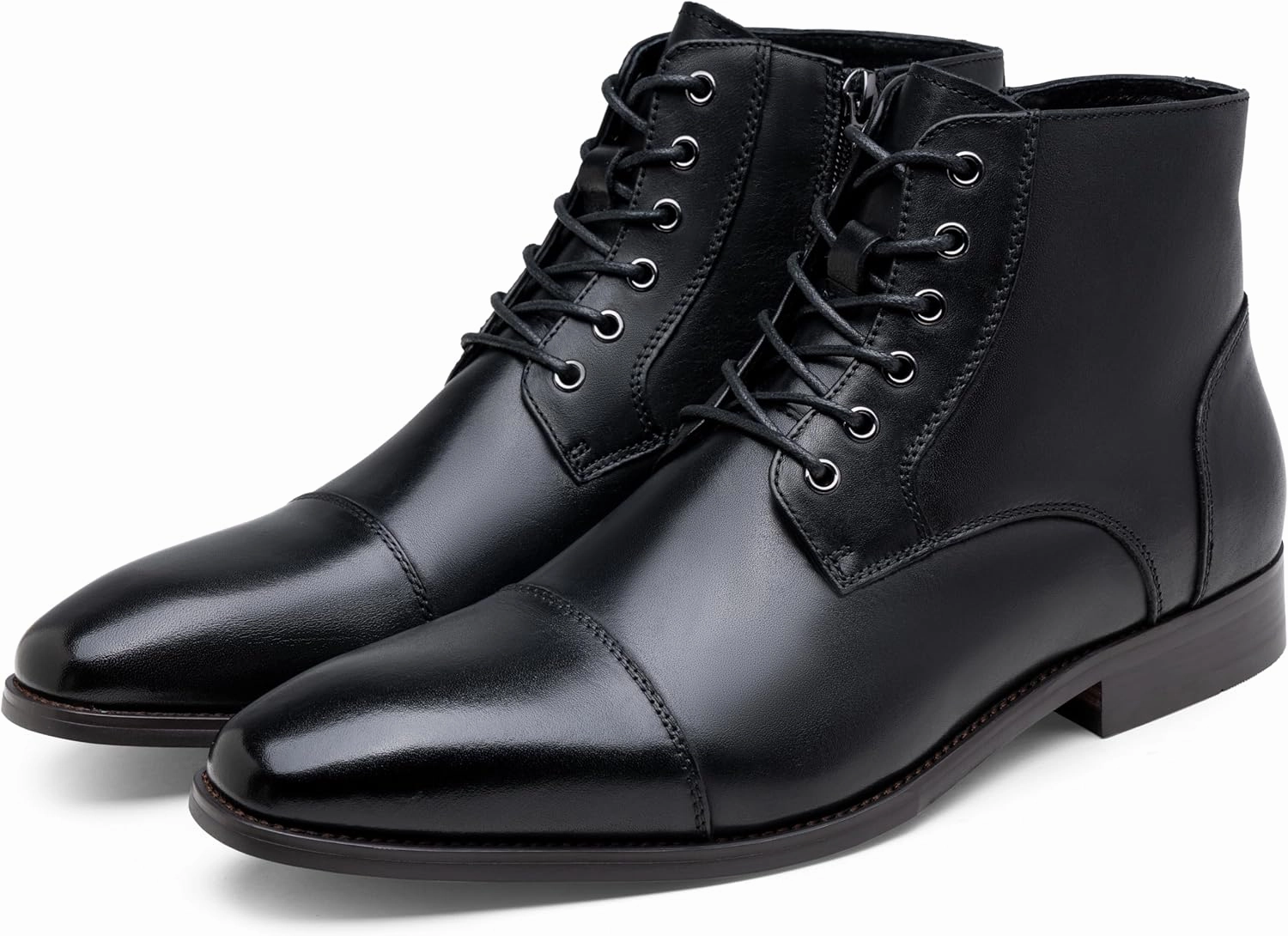 Tall Fall Boots Jousen Mens Boots Leather Dress Boots for Mens Cap-Toe Fashion Boots for Men