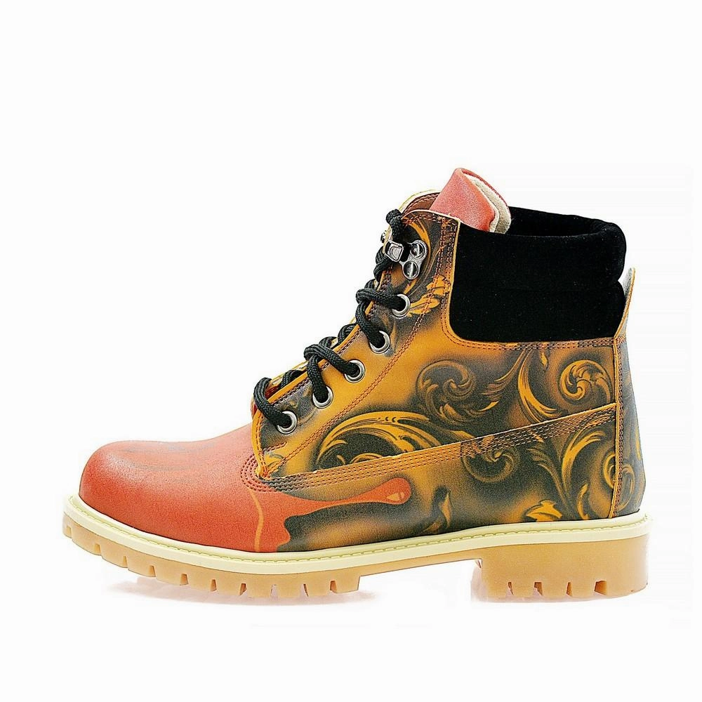 Lurid Casper Skull Short Boots ACAT101 Best Cowboy Work Boots