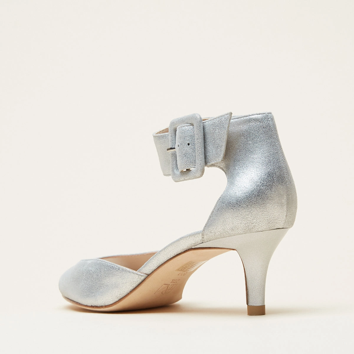 Berlin Low Heel - Silver Brogues Stanley