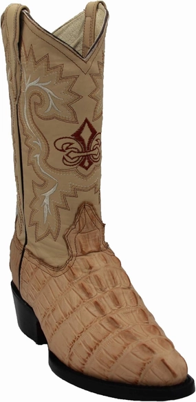 Western Shops Mens Leather Crocodile Alligator Print Western Cowboy Boots Alpine Star Boots