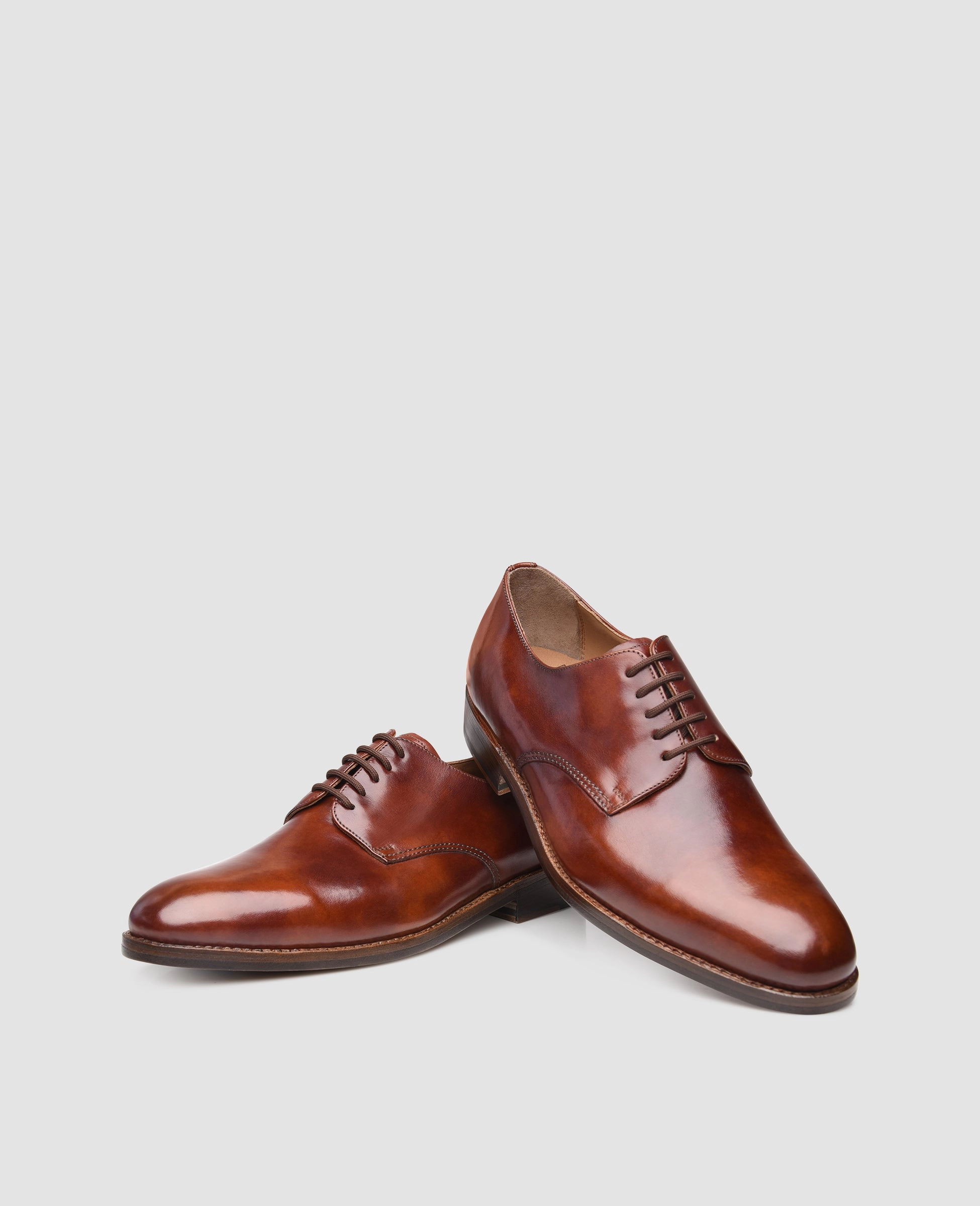 Luzern Plain TC - Whiskey Ghillie Lace Up Shoes