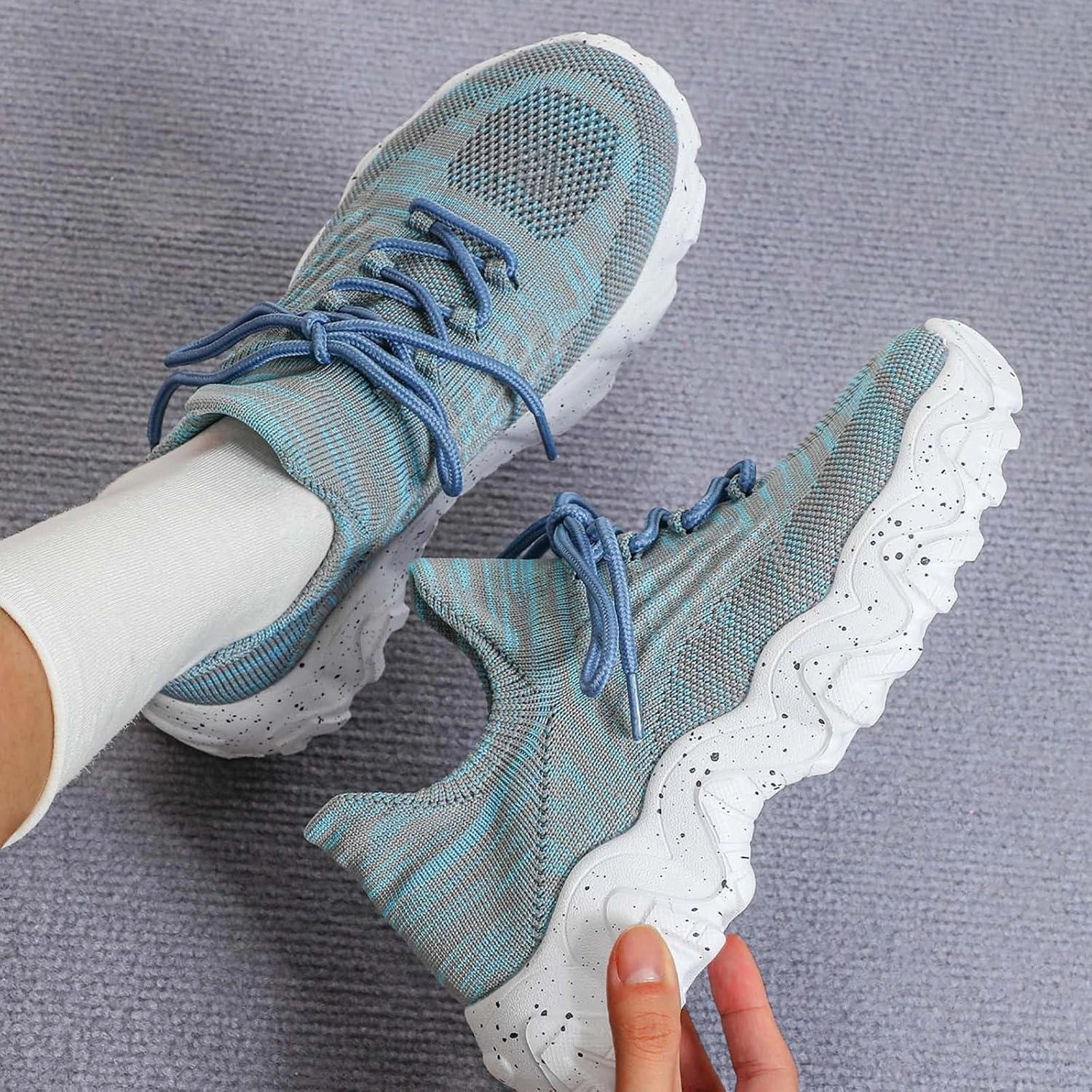 Sneakers Complex Nurse Babe Shoes, Orthopedic Shoes for Women, Comfort Wear Orthowear Shoe, Ortho Pro Sneakers Breathable Mesh Casual Footwear Walking Running Sneakers with Arch Support Soft Comfy Cushion