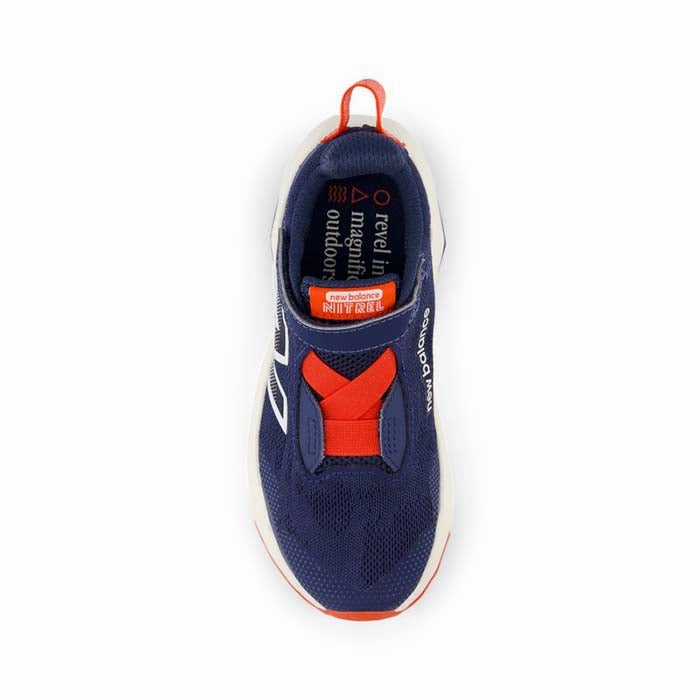 Big Boy New Balance Dynasoft Nitrel v6 in Nb Navy/Neo Flame/Sea Salt Beat Trail Shoes