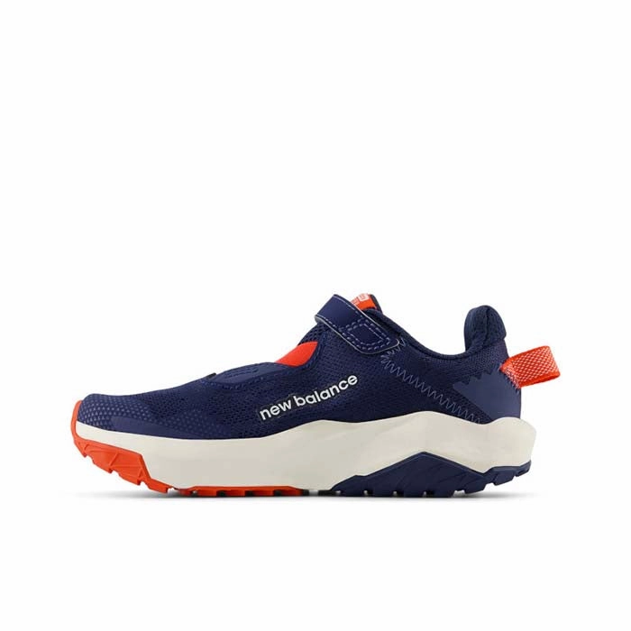 Big Boy New Balance Dynasoft Nitrel v6 in Nb Navy/Neo Flame/Sea Salt Women's Trail Running Shoes