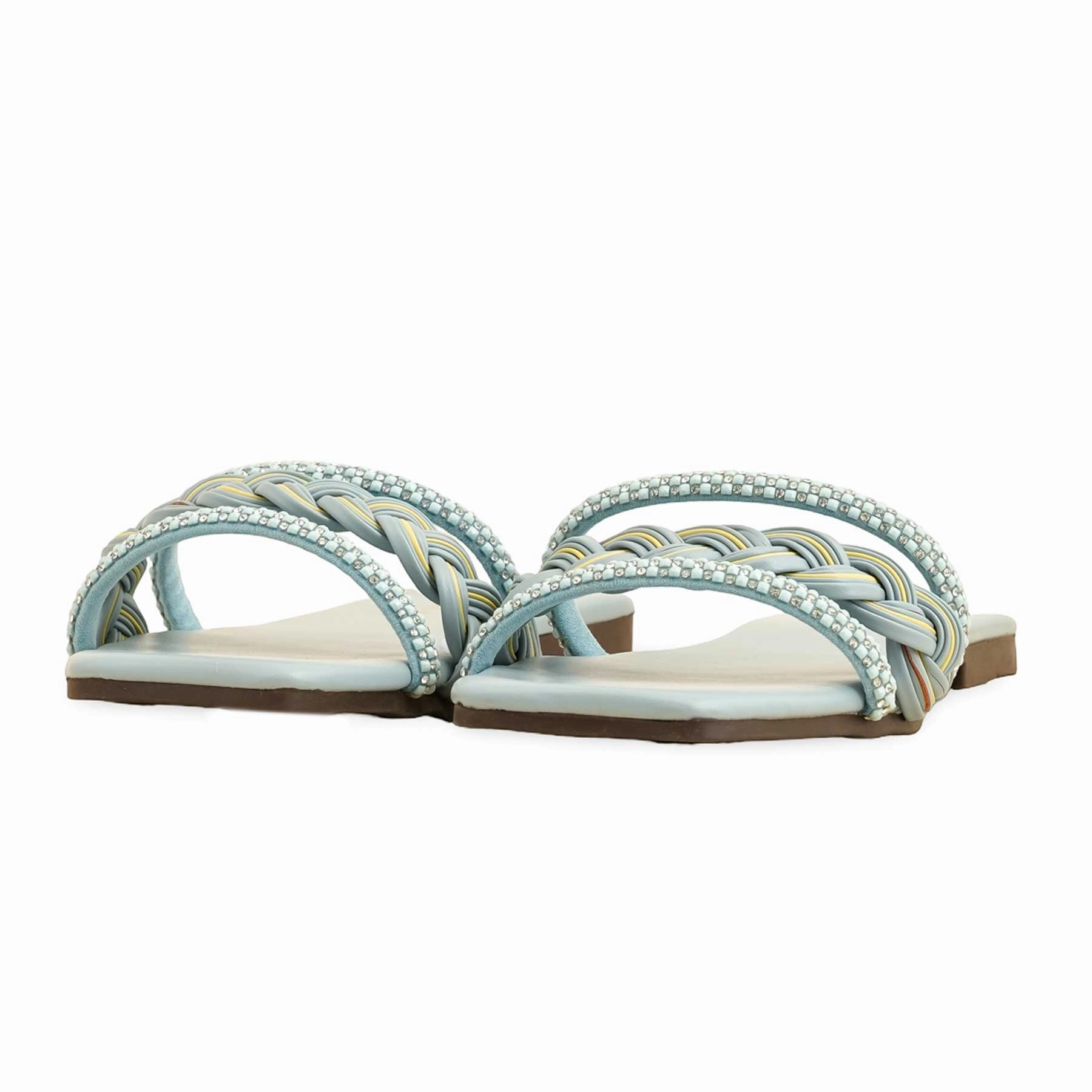 Tab Slip Ons With Zombie Baffles Blue Casual Slipper CL2049