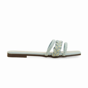 Blue Casual Slipper CL2049 Slip On Sherpa