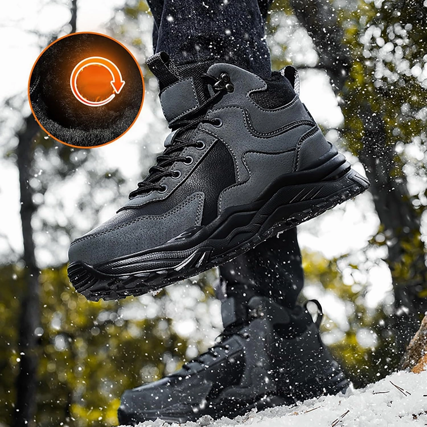 Womens Snow Boots Winter Ankle Boots for Women 2024 White Winter Boots Botas De Invierno Para Mujer Tall Winter Boots for Women Wide Calf of Today High Knee High Boots