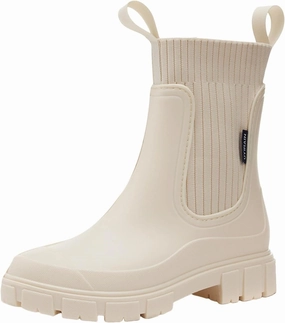 Boots for Women Ankle Boots for Women Comfy Casual Fashion Solid Color Comfortable Waterproof Outdoor Rain Shoes Approach Boots