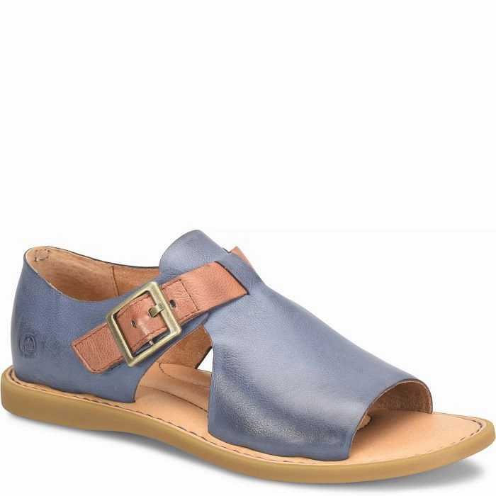 Sandals Regency La Toc St Lucia Reviews Born Women's Ivey Open Toe Sandal - Marine/Luggage