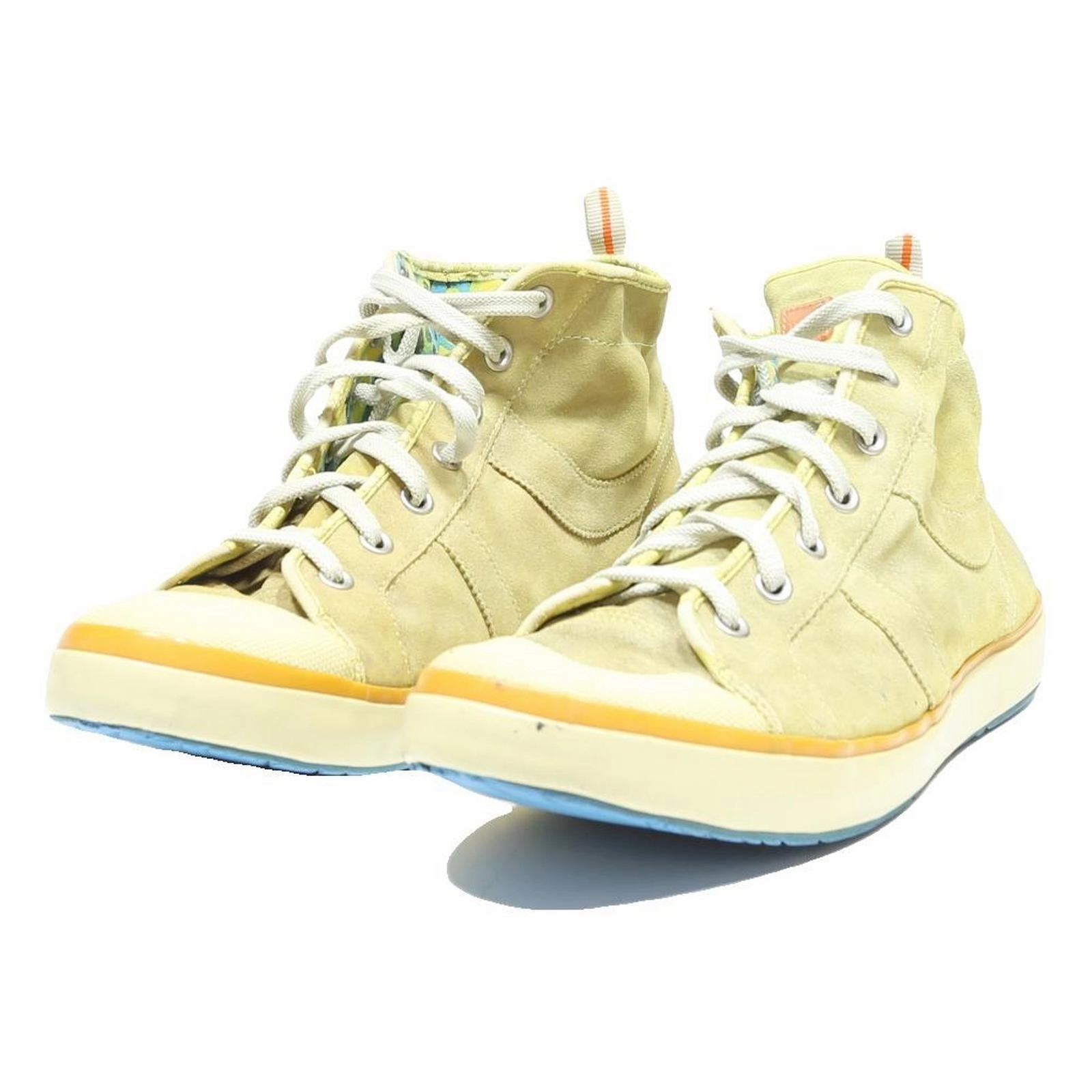 Light Weight Hiking Boots BOSS Beige Mens High Top Trainers Synthetic UK 10.5 Casual Comfortable Stylish